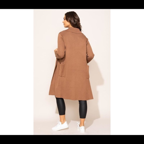 NWT! - Pink Martini | The Aria Coatigan in Camel - Picture 3 of 5